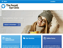 Tablet Screenshot of ferrelleyeclinic.com